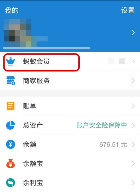 在支付宝中查看备用金的具体步骤