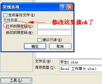 excel2007工作薄进行加密的简单操作步骤截图
