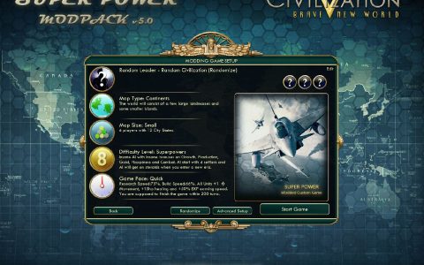 文明5，下一回合天就亮了？超级大国mod让游戏更具挑战性