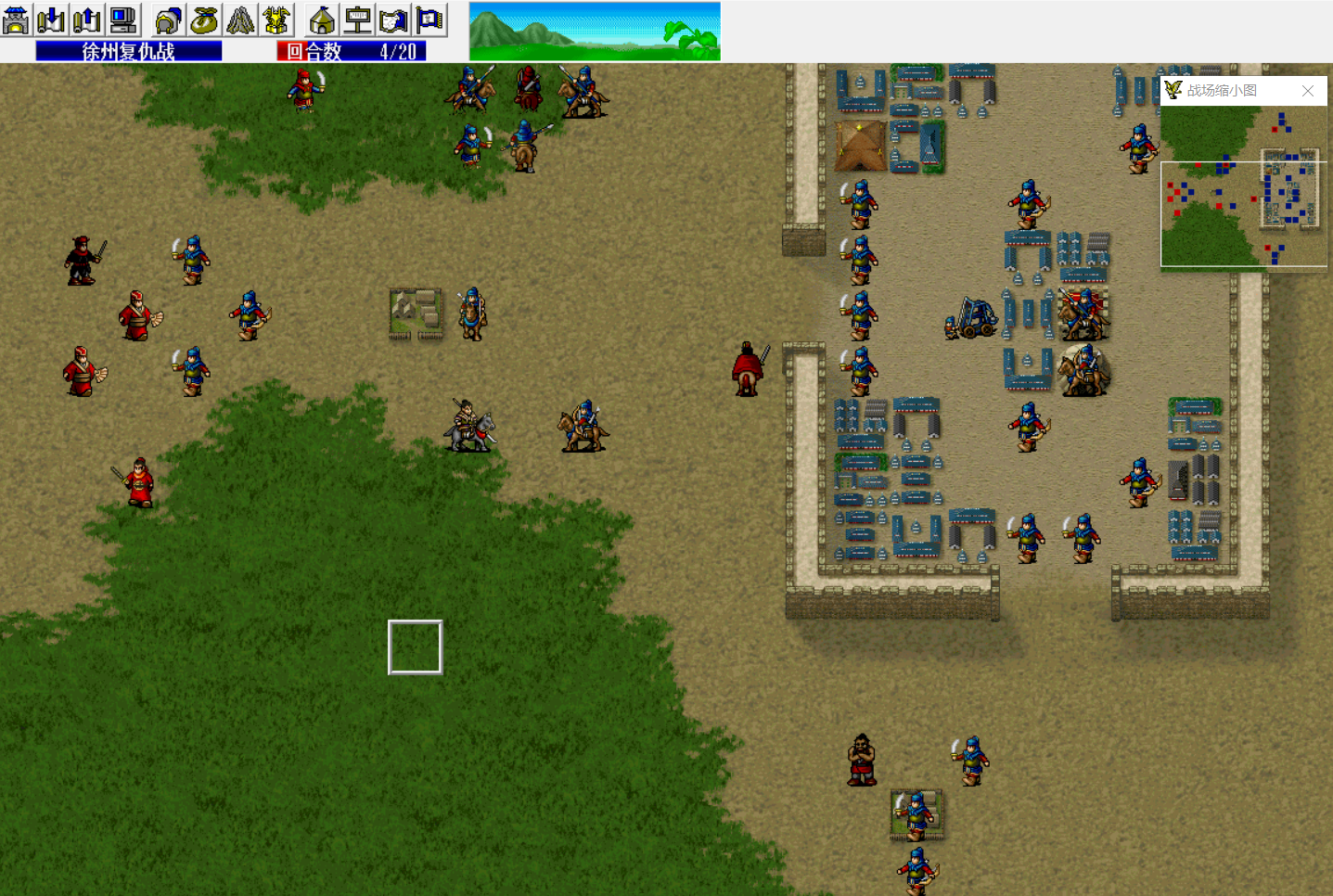 三国志曹操传：压级徐州复仇战，敌方看似人多，却可以零经验过关