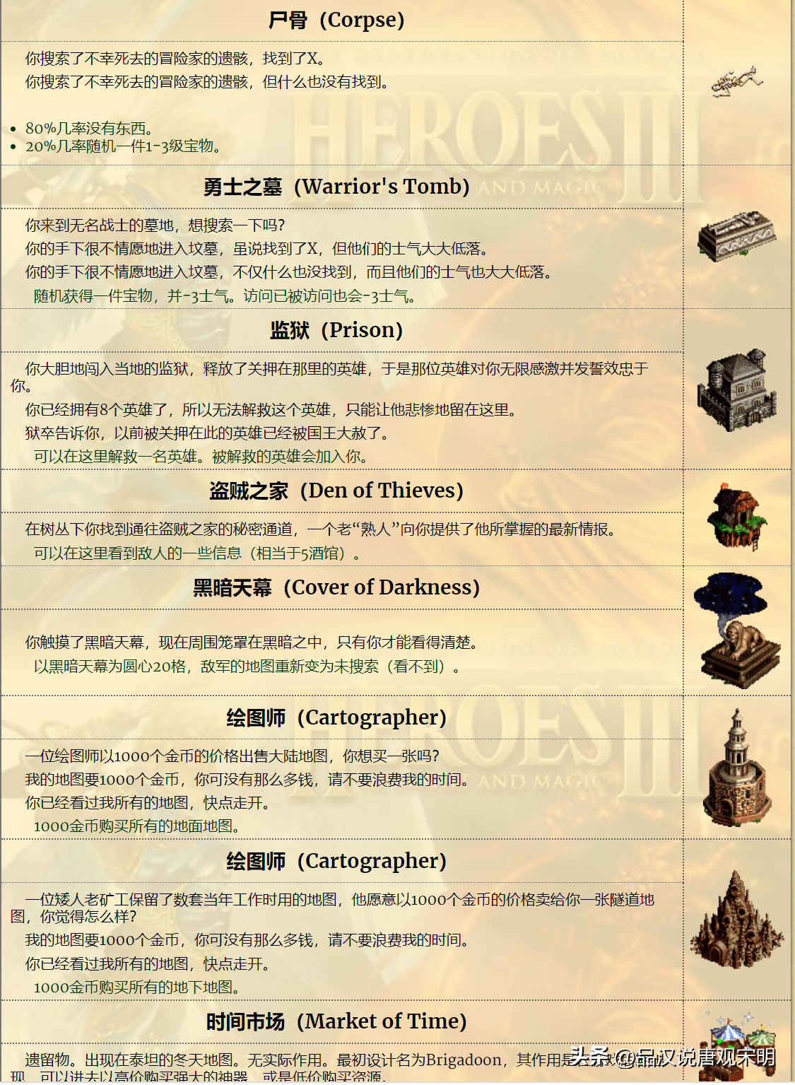 英雄无敌3的野外秘密：在大地图上那么多的建筑物都有什么用？