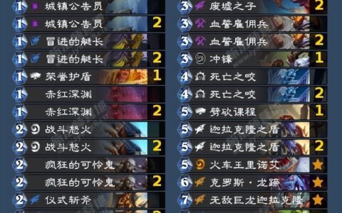 炉石传说：狂野卡组分享 把我珍藏已久的两套卡组分享给战士玩家