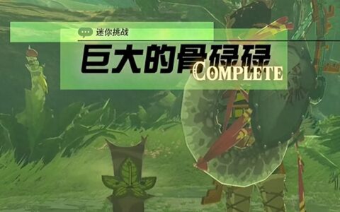 塞尔达传说王国之泪——迷你挑战克洛格森林巨大的骨碌碌攻略